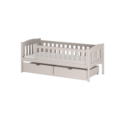 Wooden Single Bed Gucio with Storage