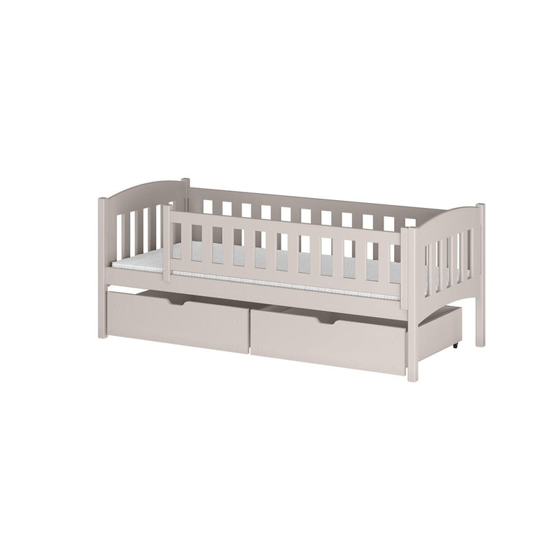Wooden Single Bed Gucio with Storage