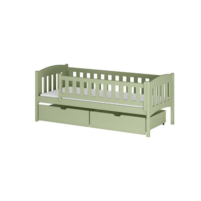 Wooden Single Bed Gucio with Storage