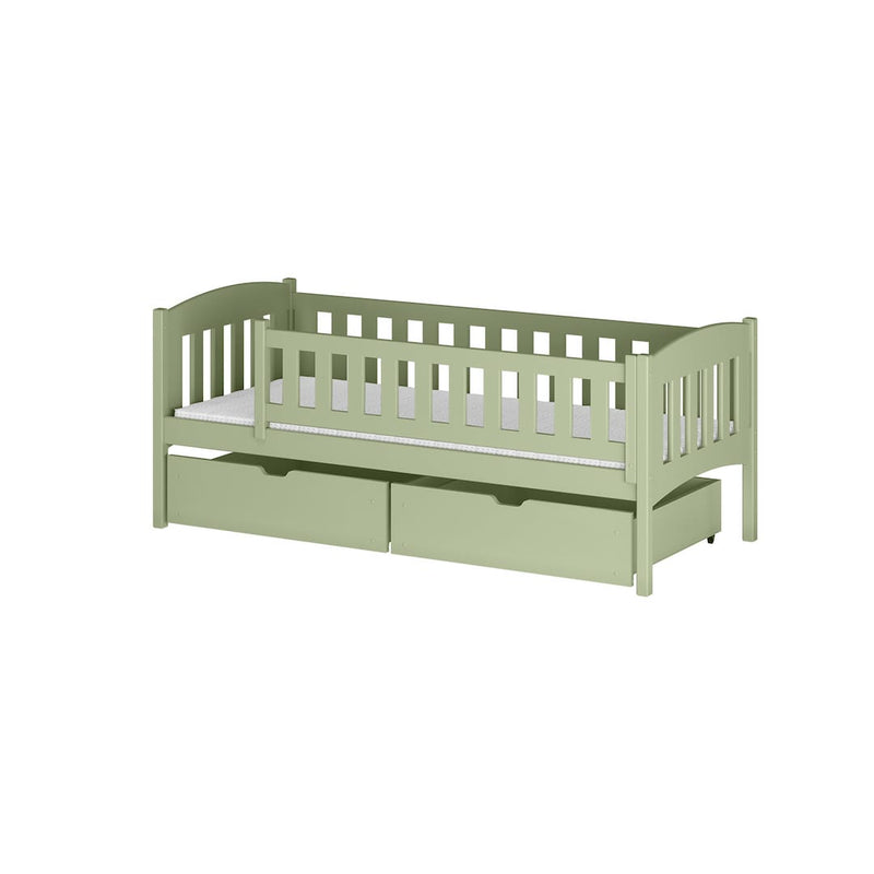 Wooden Single Bed Gucio with Storage