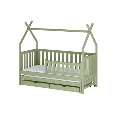 Wooden Single Bed Tytus With Trundle