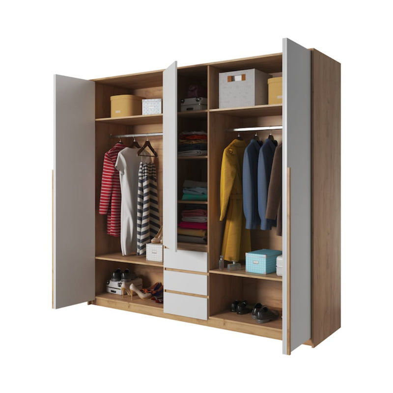 Xelo Hinged Door Wardrobe 225cm