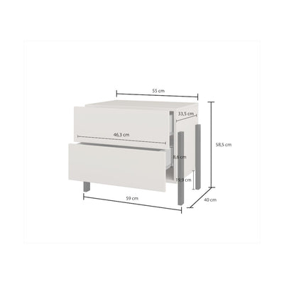 Yukon Bedside Table 55cm