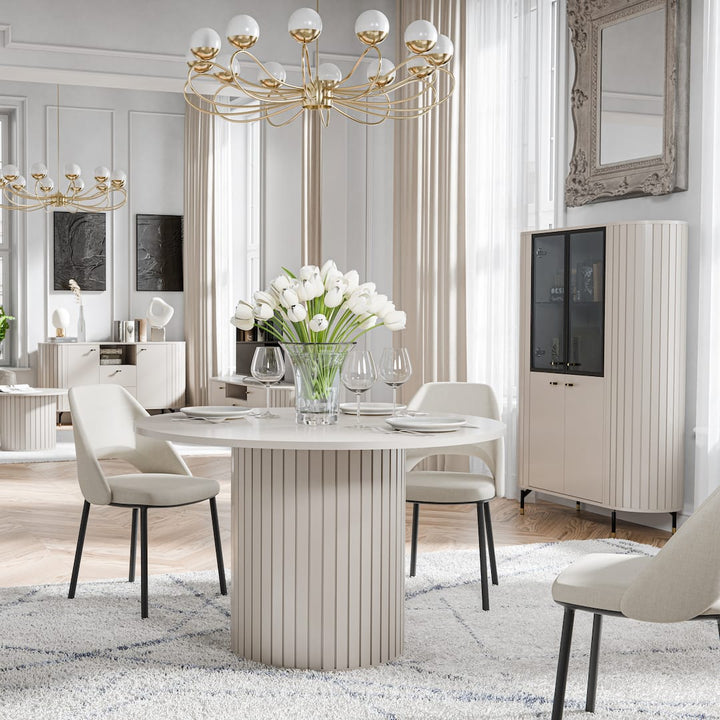 【IDEE】ＭＡＴＩＮ　ＤＩＮＩＮＧ　ＴＡＢＬＥ ZANTE_2_CASHMERE_aranzacjacopy