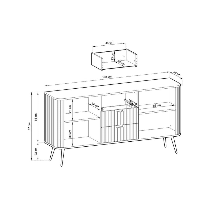 Zova Sideboard Cabinet 168cm