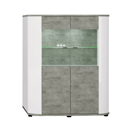 Rondo 30 Display Cabinet 100cm [Concrete Grey]