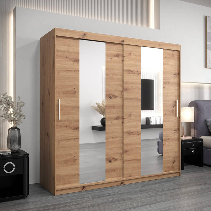 Pole Sliding Door Wardrobe 200cm