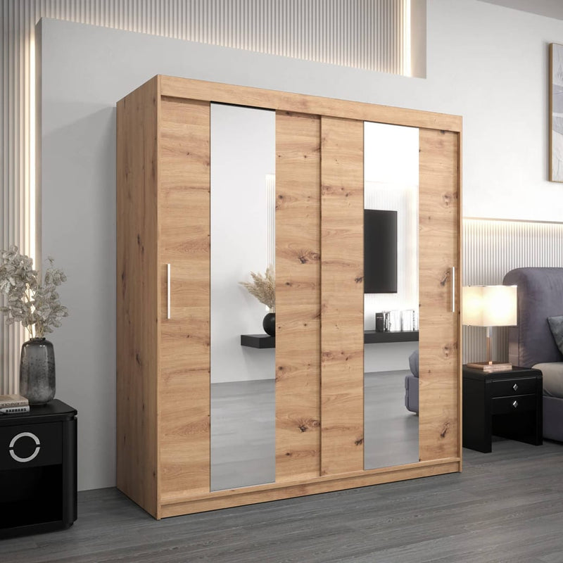 Pole Sliding Door Wardrobe 180cm