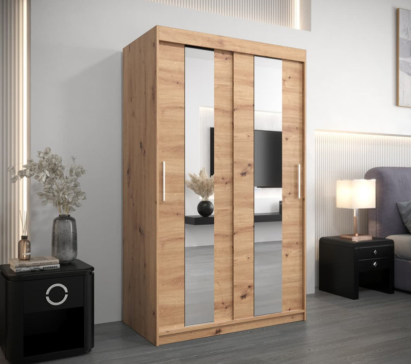 Pole Sliding Door Wardrobe 120cm