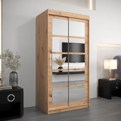 Roma II Sliding Door Wardrobe 100cm