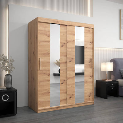 Pole Sliding Door Wardrobe 150cm