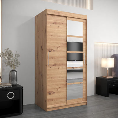 Roma I Sliding Door Wardrobe 100cm