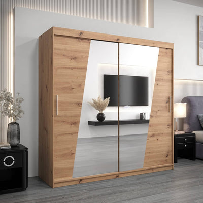 Rhomb Sliding Door Wardrobe 200cm