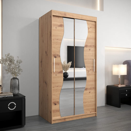 Madrid Sliding Door Wardrobe 100cm