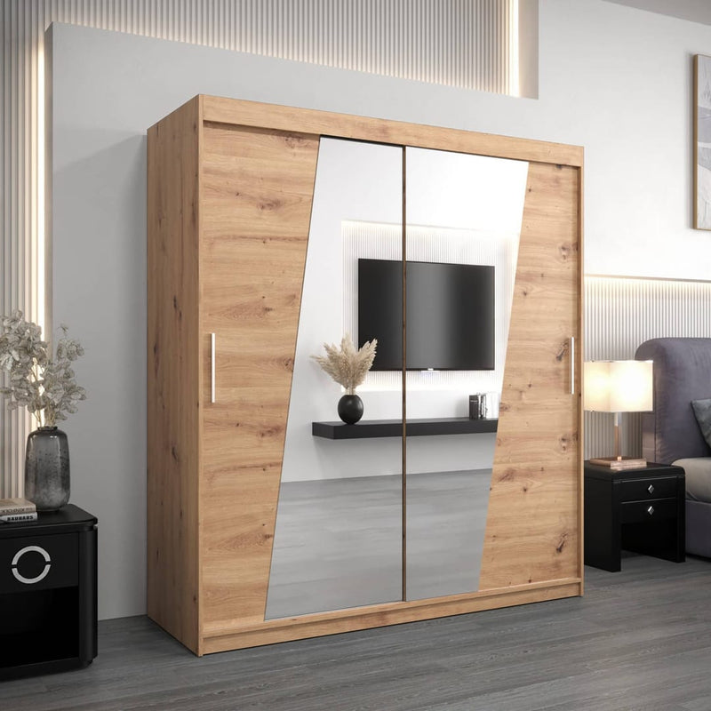 Rhomb Sliding Door Wardrobe 180cm