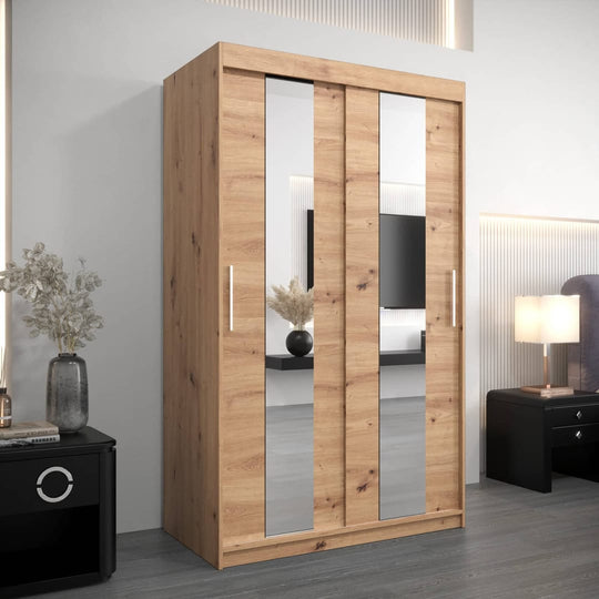 Pole Sliding Door Wardrobe 120cm