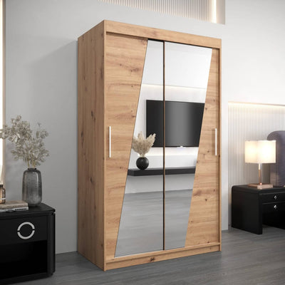Rhomb Sliding Door Wardrobe 120cm