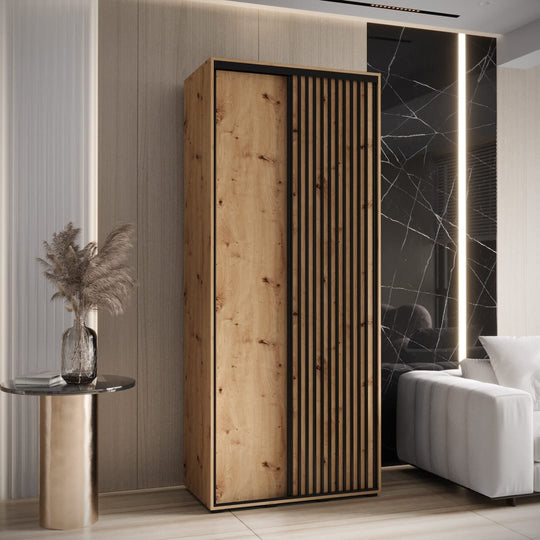 Sapporo I Sliding Door Wardrobe 100cm