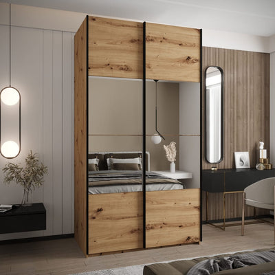 Trosa IV Sliding Door Wardrobe 130cm