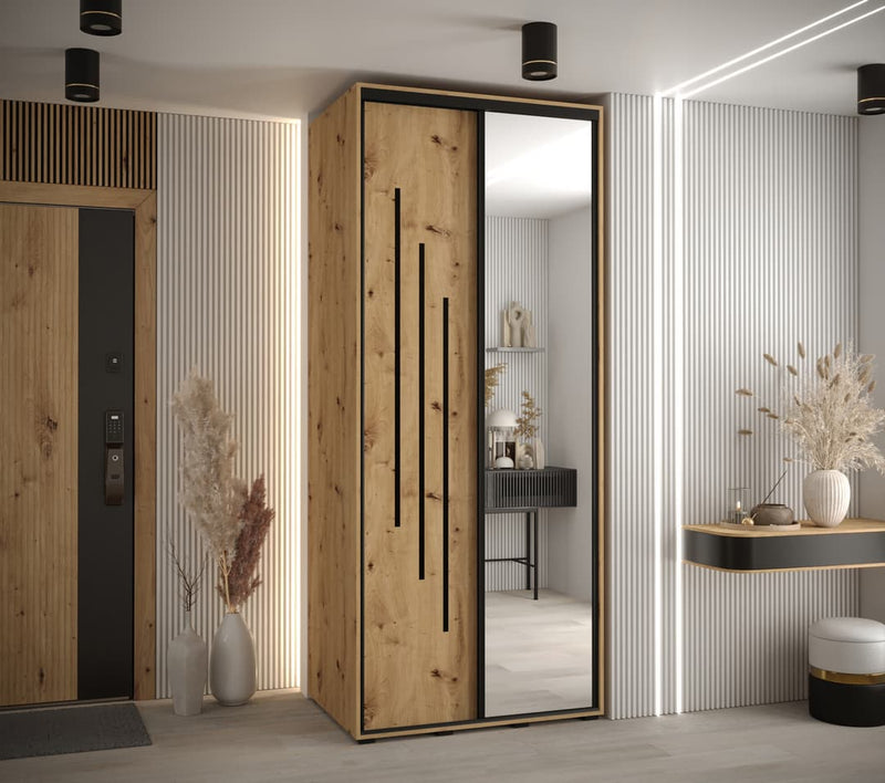 Cannes IX Sliding Door Wardrobe 120cm