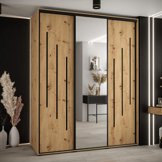 Cannes IX Sliding Door Wardrobe 200cm