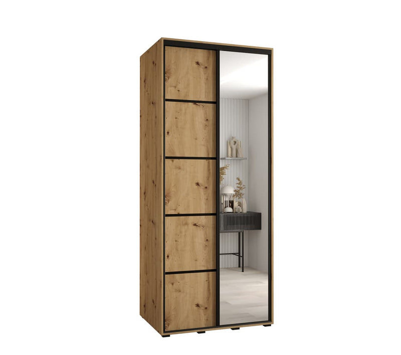 Cannes V Sliding Door Wardrobe 120cm