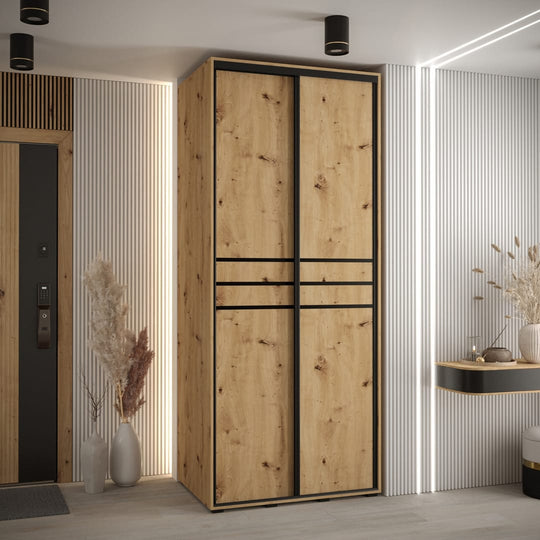 Cannes X Sliding Door Wardrobe 110cm