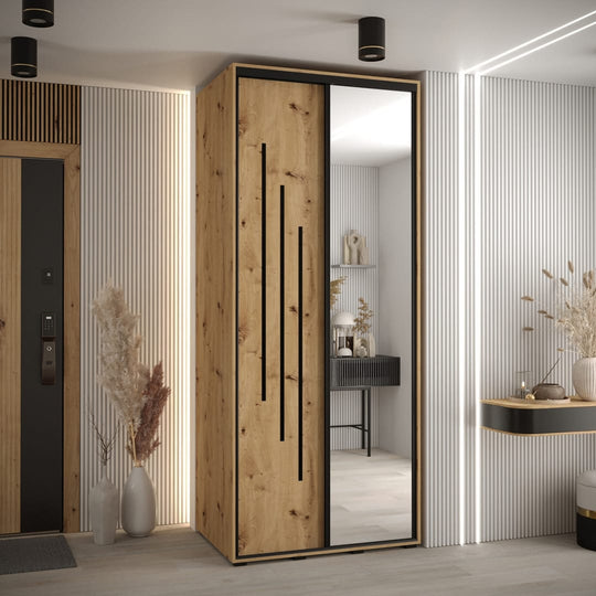 Cannes IX Sliding Door Wardrobe 110cm