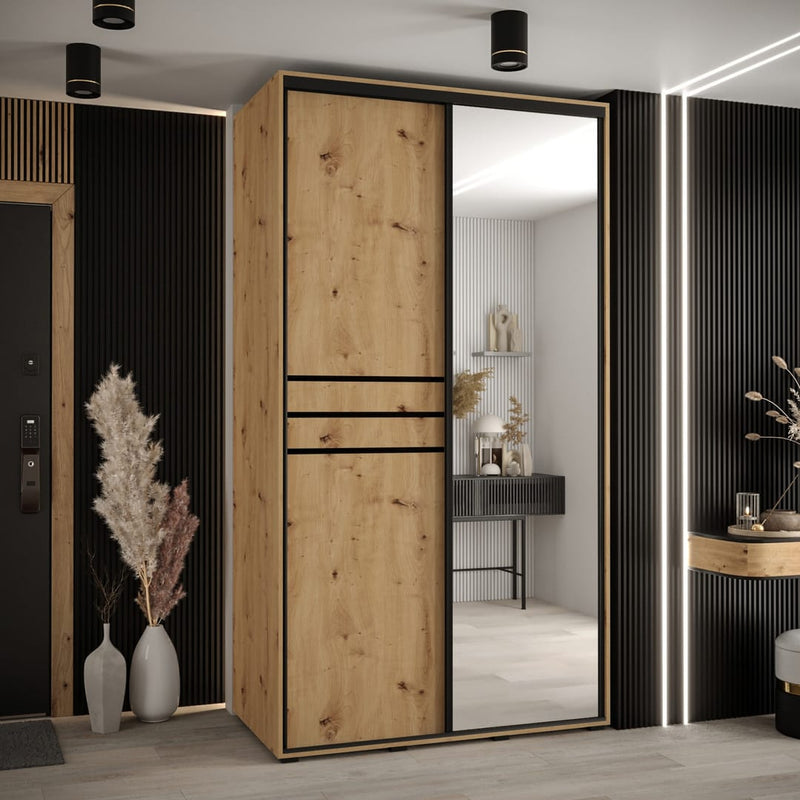 Cannes XI Sliding Door Wardrobe 130cm