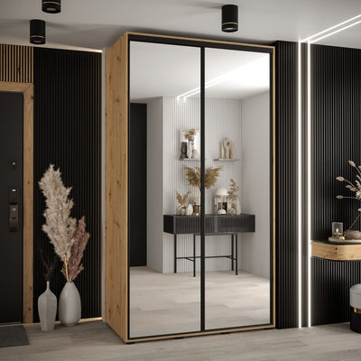 Cannes II Sliding Door Wardrobe 130cm