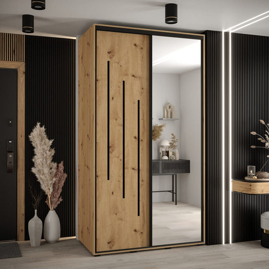 Cannes IX Sliding Door Wardrobe 140cm