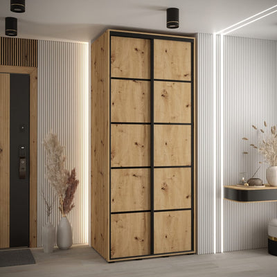 Cannes IV Sliding Door Wardrobe 100cm