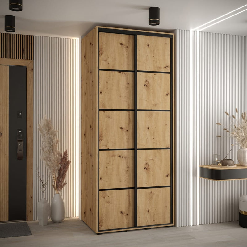Cannes IV Sliding Door Wardrobe 100cm