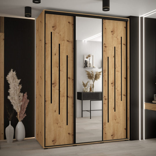 Cannes IX Sliding Door Wardrobe 170cm