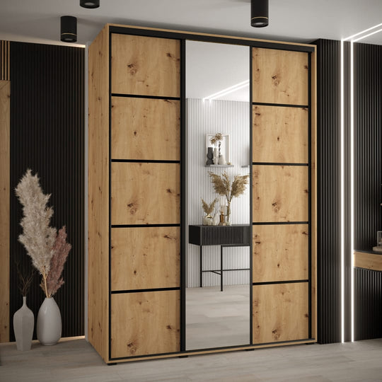 Cannes V Sliding Door Wardrobe 170cm