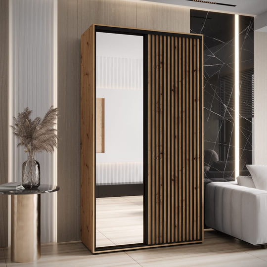 Sapporo II Sliding Door Wardrobe 130cm