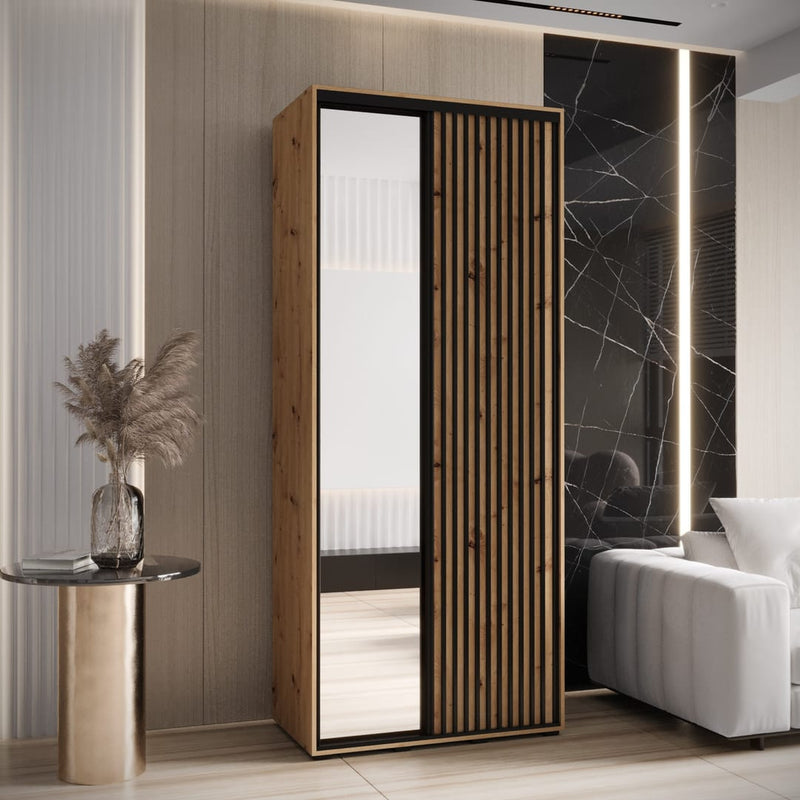Sapporo II Sliding Door Wardrobe 100cm