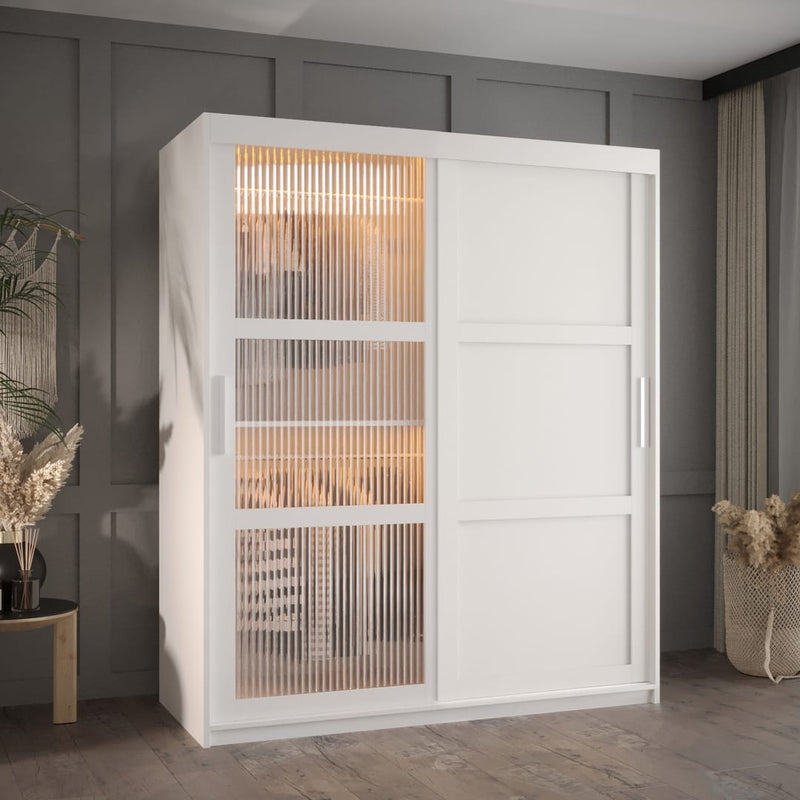 Flutes III Sliding Door Wardrobe 150cm