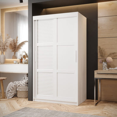 Larvik III Sliding Door Wardrobe 100cm