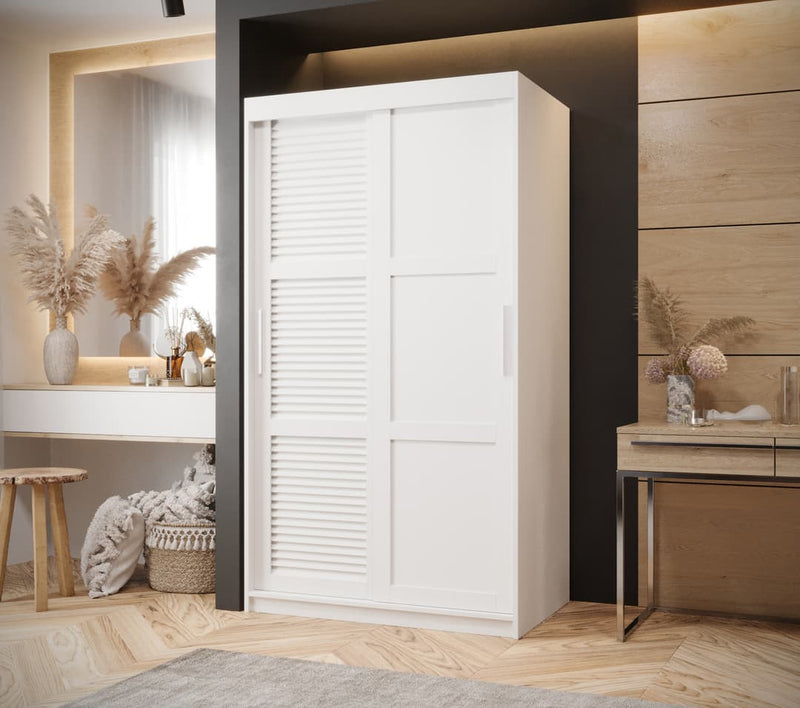 Larvik III Sliding Door Wardrobe 100cm