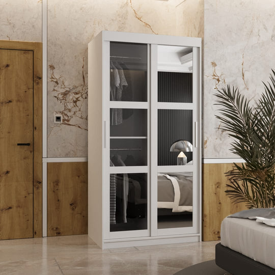 Parma II Sliding Door Wardrobe 100cm