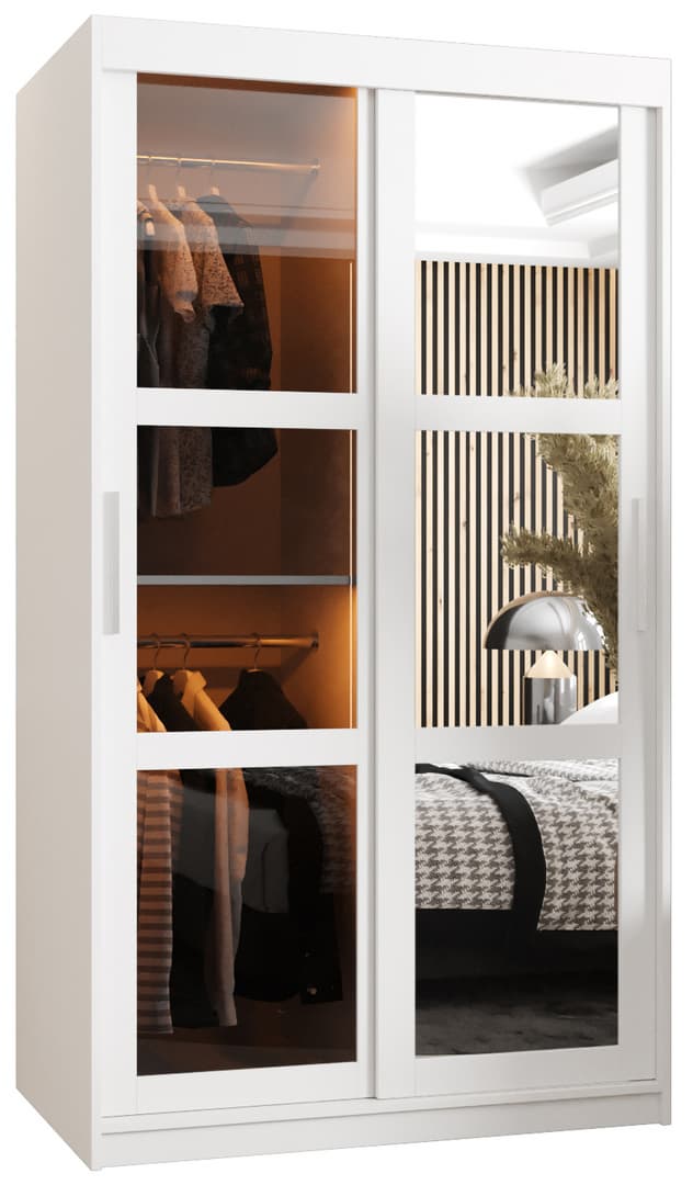 Parma II Sliding Door Wardrobe 100cm