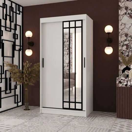 Almeria Sliding Door Wardrobe 100cm