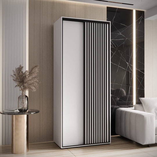 Sapporo I Sliding Door Wardrobe 110cm