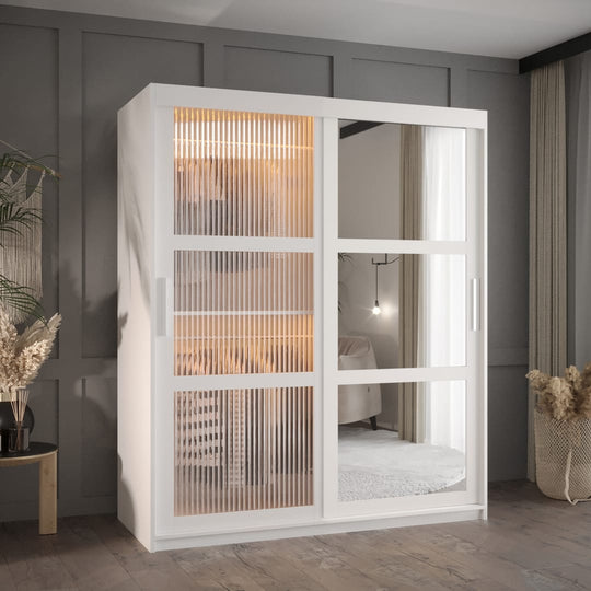 Flutes II Sliding Door Wardrobe 150cm