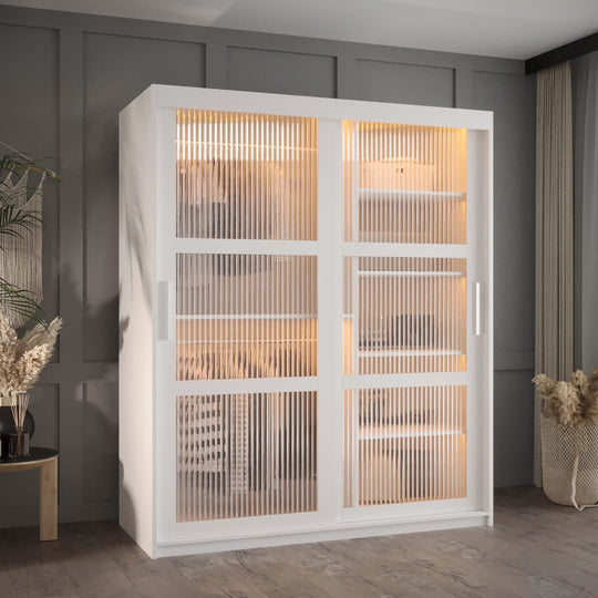 Flutes I Sliding Door Wardrobe 150cm
