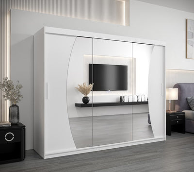 Wave Sliding Door Wardrobe 250cm