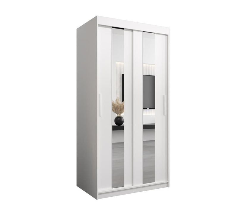 Pole Sliding Door Wardrobe 100cm