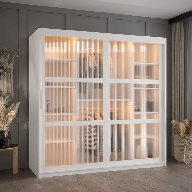 Flutes I Sliding Door Wardrobe 180cm