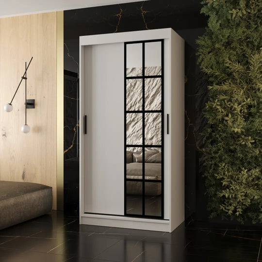 Orlando Sliding Door Wardrobe 100cm